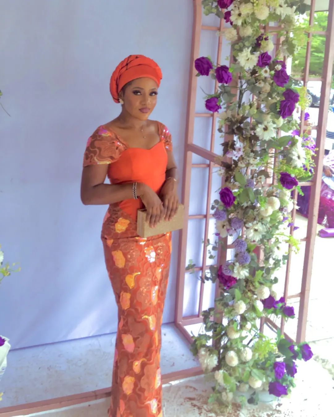 60 Latest Orange Burnt Orange Lace Aso Ebi Styles In 2023 Cynthispace