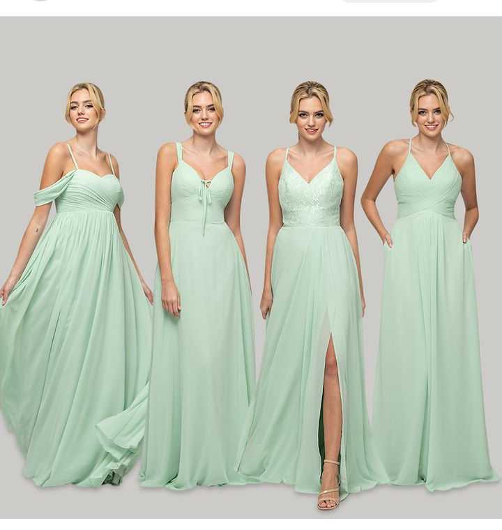 Chiffon Long and Short gown styles for Ladies